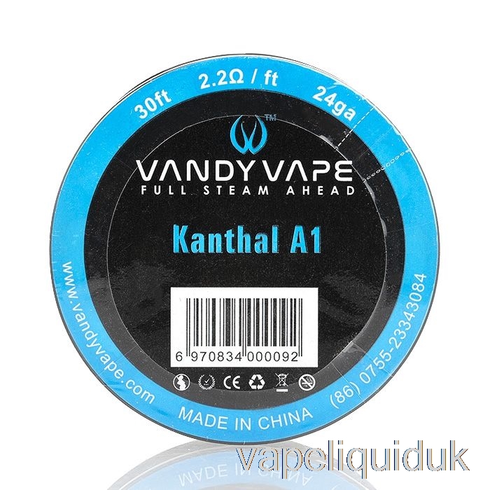 Vandy Vape Specialty Wire Spools Kanthal A1 - 24GA / 2.2ohm - 30ft Vape Liquid